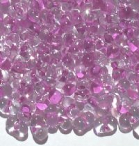 25 grams of 3x7mm Violet Lined Crystal Farfalle Seed Beads
